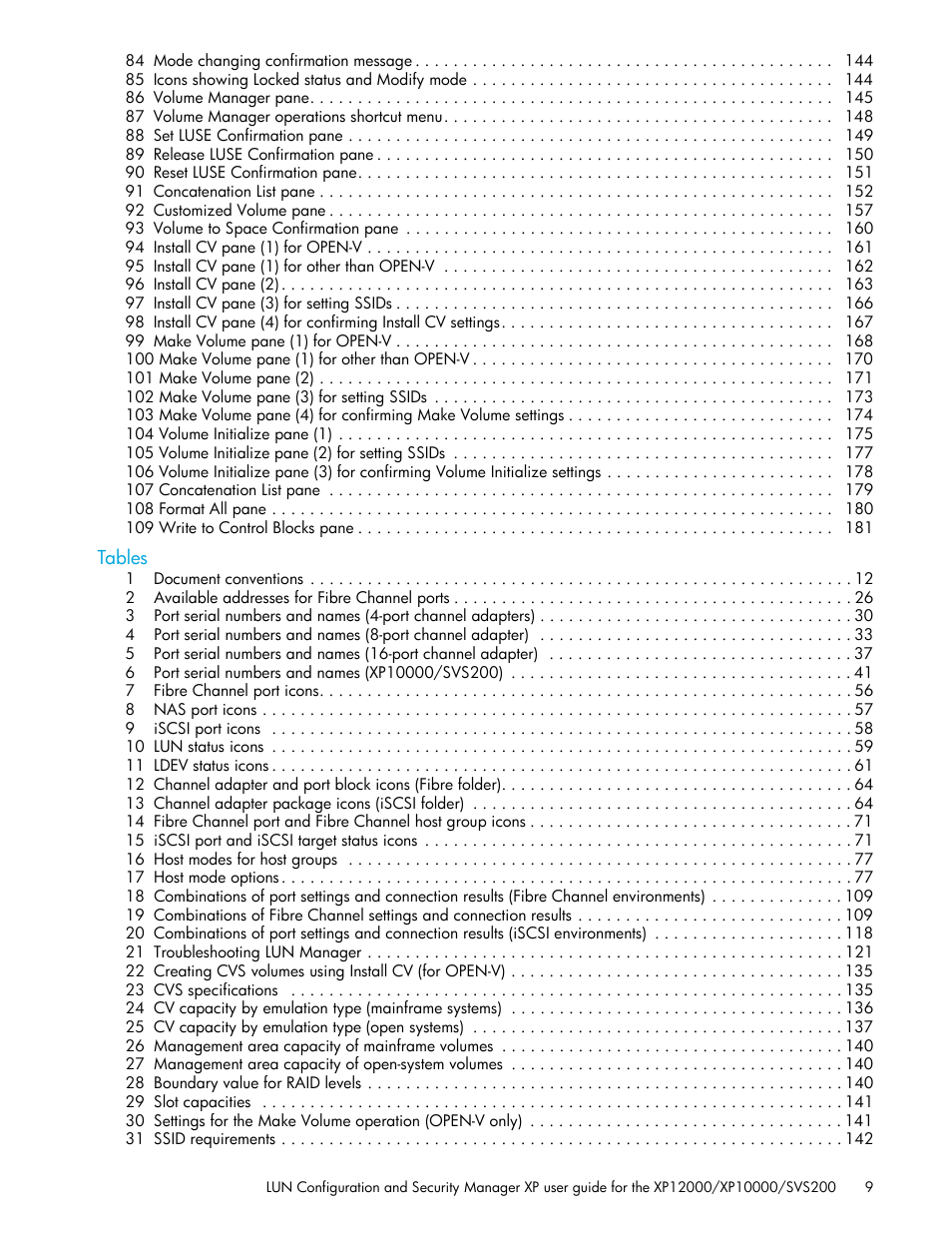 HP StorageWorks XP Remote Web Console Software User Manual | Page 9 / 198