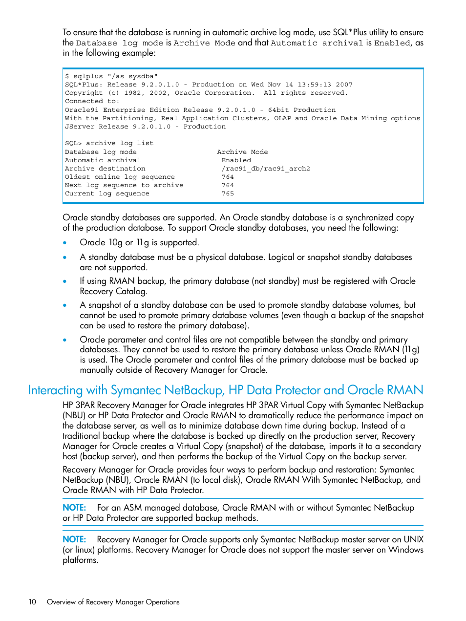 HP 3PAR Application Software Suite for Oracle User Manual | Page 10 / 223