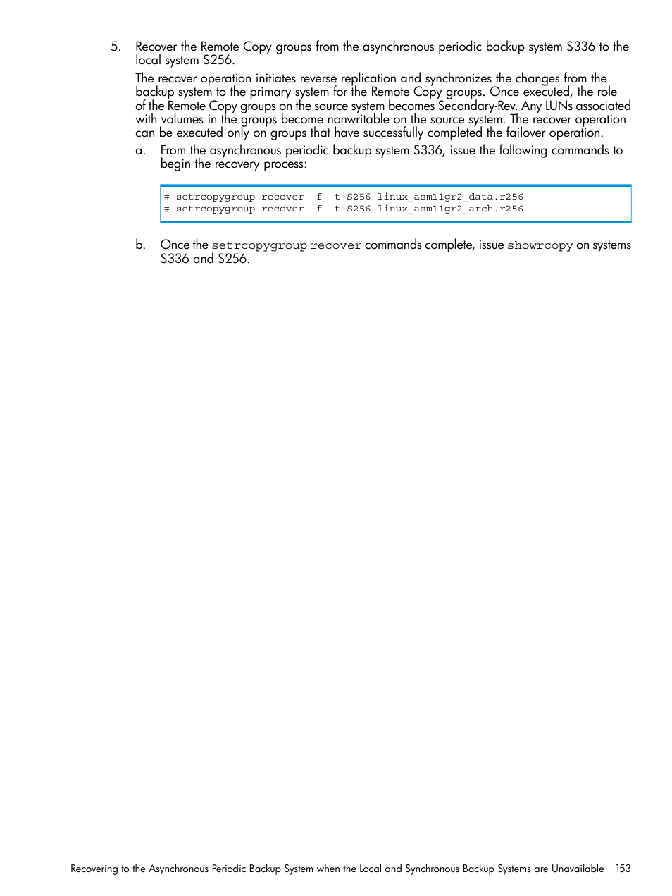 HP 3PAR Application Software Suite for Oracle User Manual | Page 153 / 223