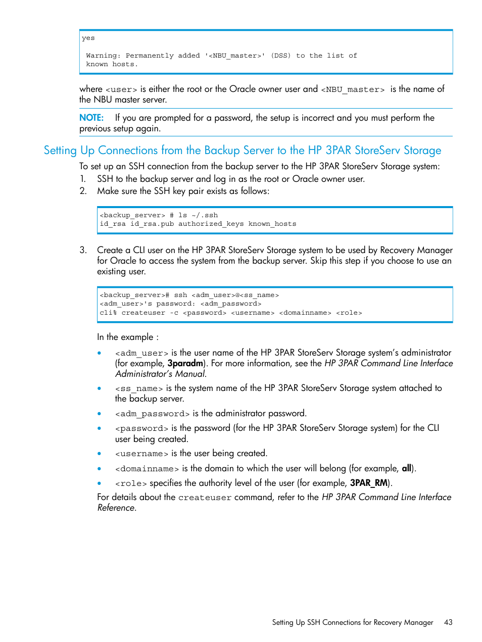 HP 3PAR Application Software Suite for Oracle User Manual | Page 43 / 223