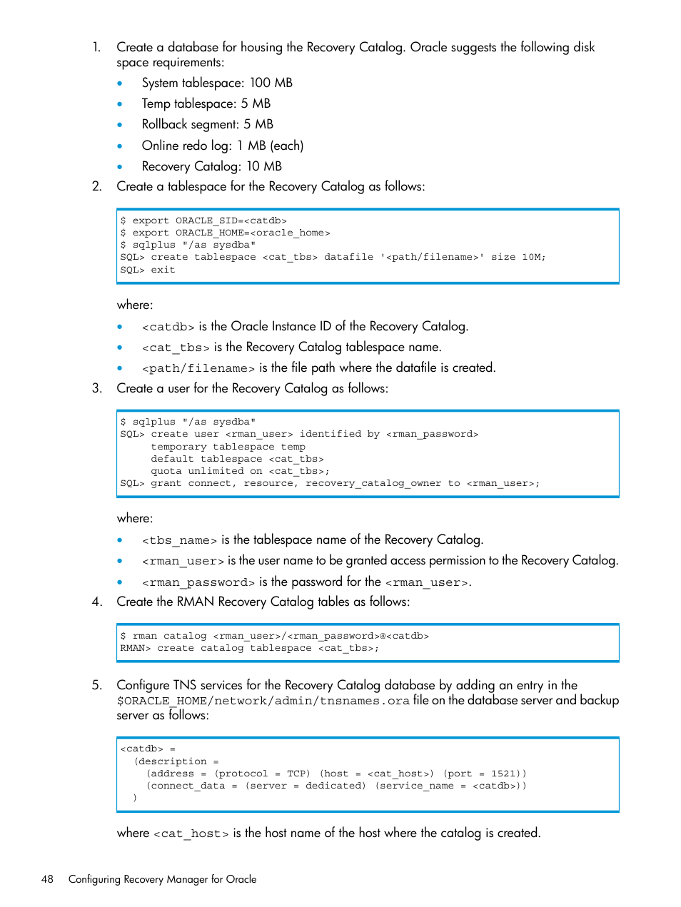 HP 3PAR Application Software Suite for Oracle User Manual | Page 48 / 223