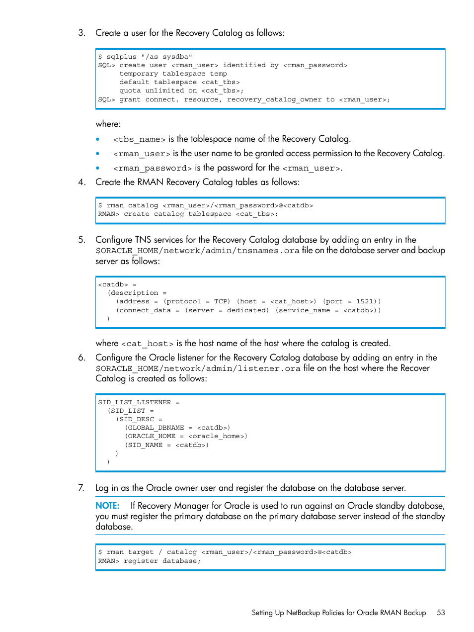 HP 3PAR Application Software Suite for Oracle User Manual | Page 53 / 223