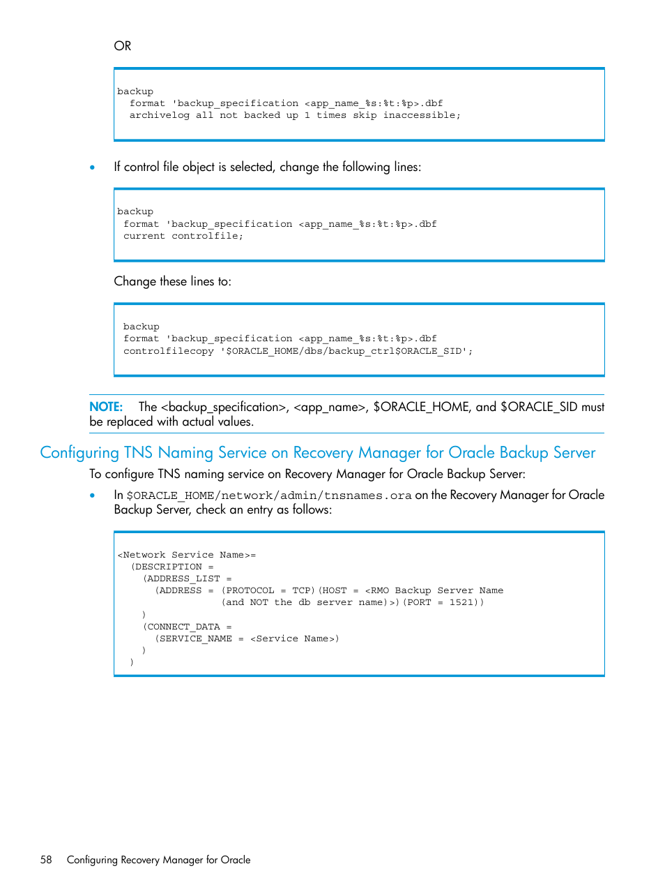 HP 3PAR Application Software Suite for Oracle User Manual | Page 58 / 223