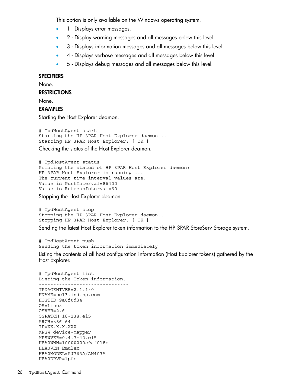 HP 3PAR Host Explorer Software User Manual | Page 26 / 34