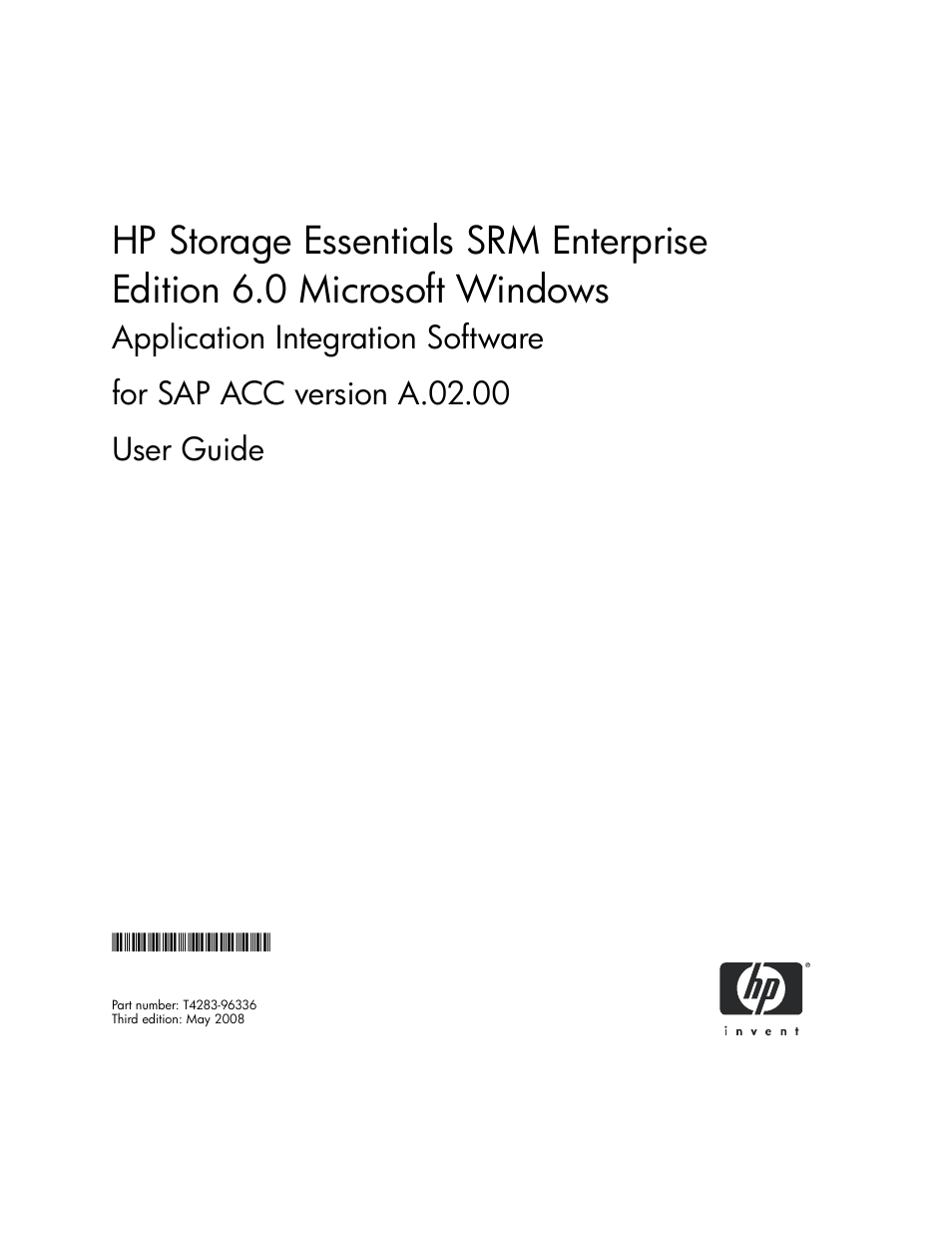 HP Storage Essentials Standard Edition SRM Software User Manual | 90 pages