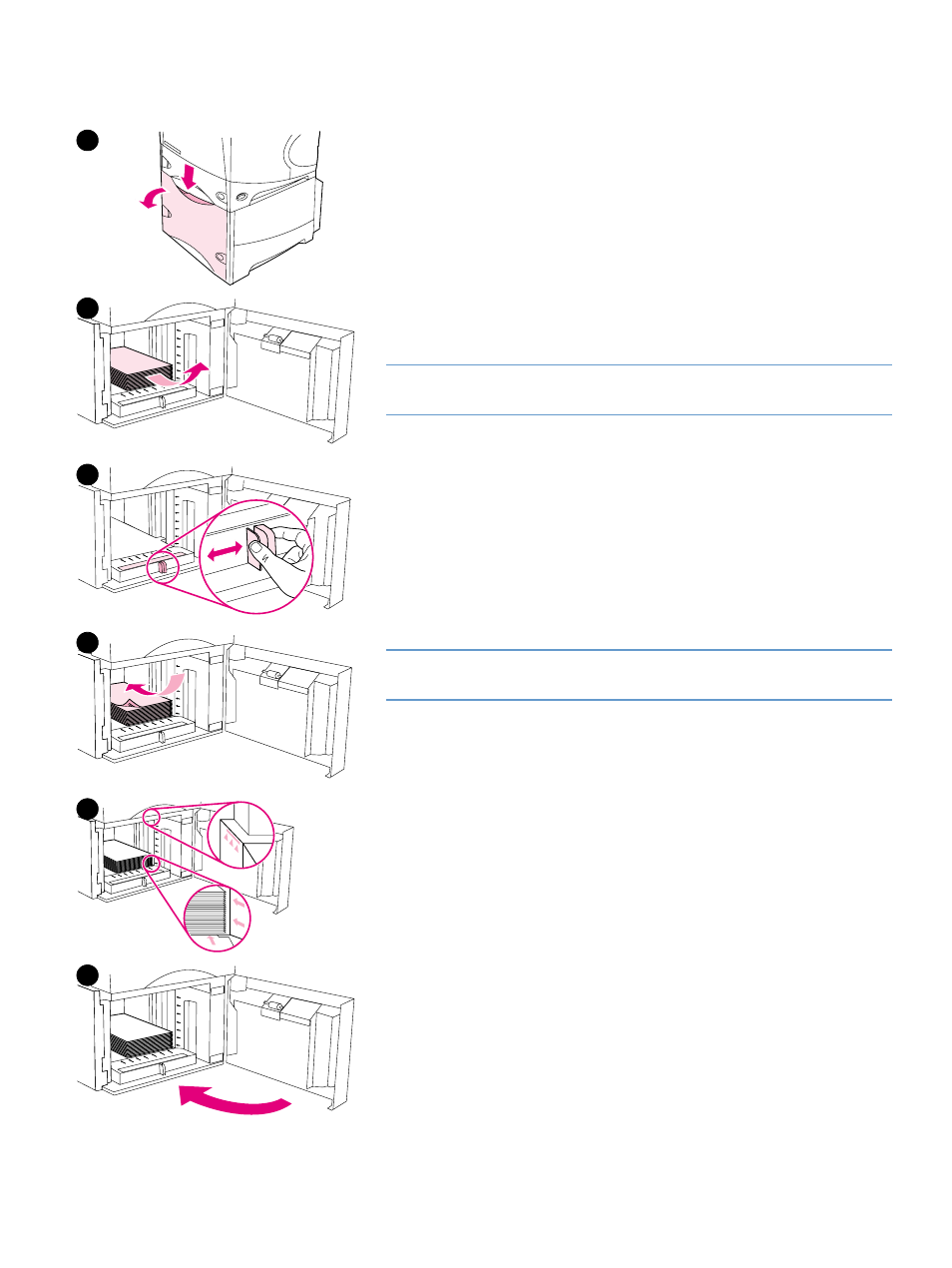 Loading an optional 1,500sheet tray, Loading an optional 1,500-sheet tray | HP LaserJet 4300 Printer series User Manual | Page 47 / 218