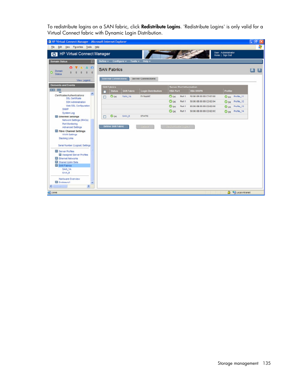 HP Virtual Connect 1.10Gb-F Ethernet Module for c-Class BladeSystem User Manual | Page 135 / 242