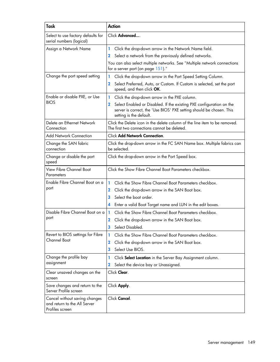 HP Virtual Connect 1.10Gb-F Ethernet Module for c-Class BladeSystem User Manual | Page 149 / 242