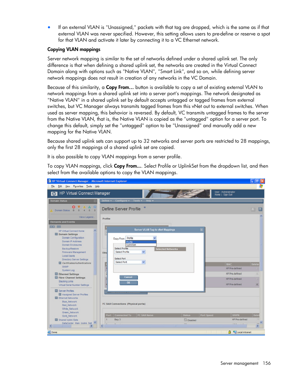 HP Virtual Connect 1.10Gb-F Ethernet Module for c-Class BladeSystem User Manual | Page 156 / 242
