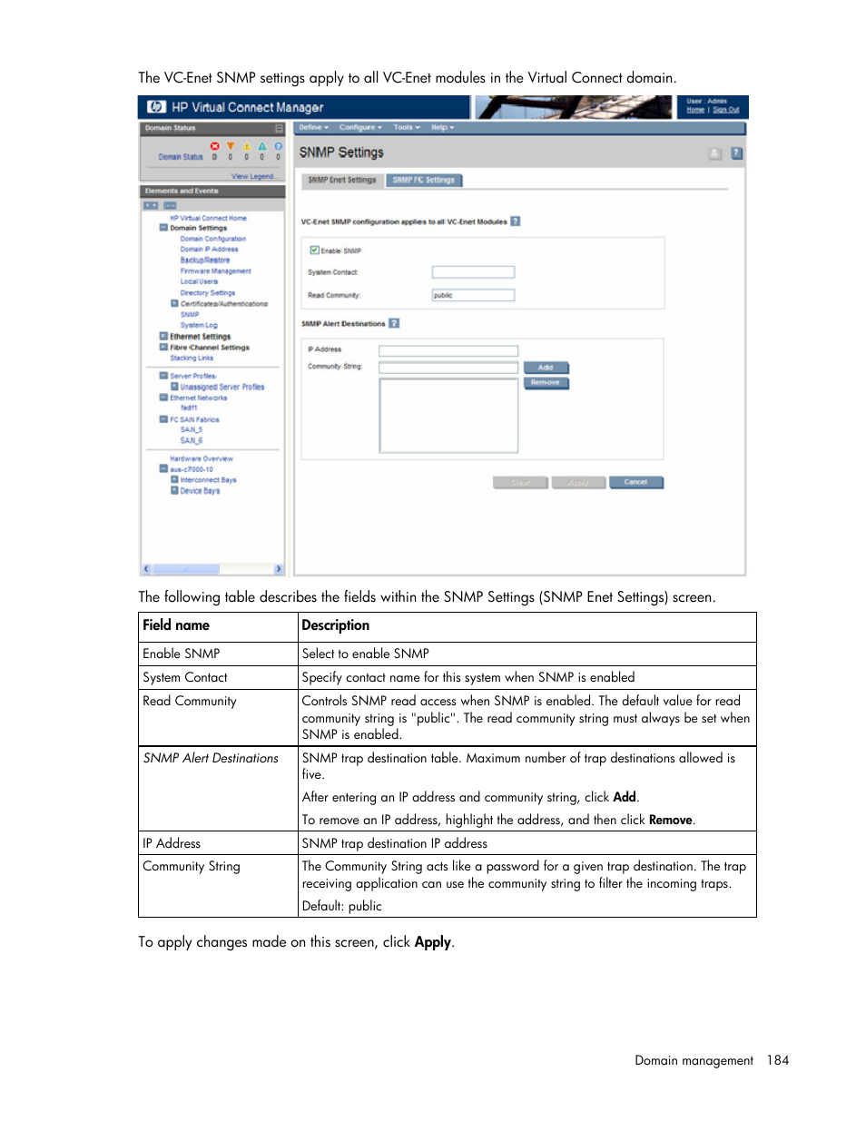 HP Virtual Connect 1.10Gb-F Ethernet Module for c-Class BladeSystem User Manual | Page 184 / 242