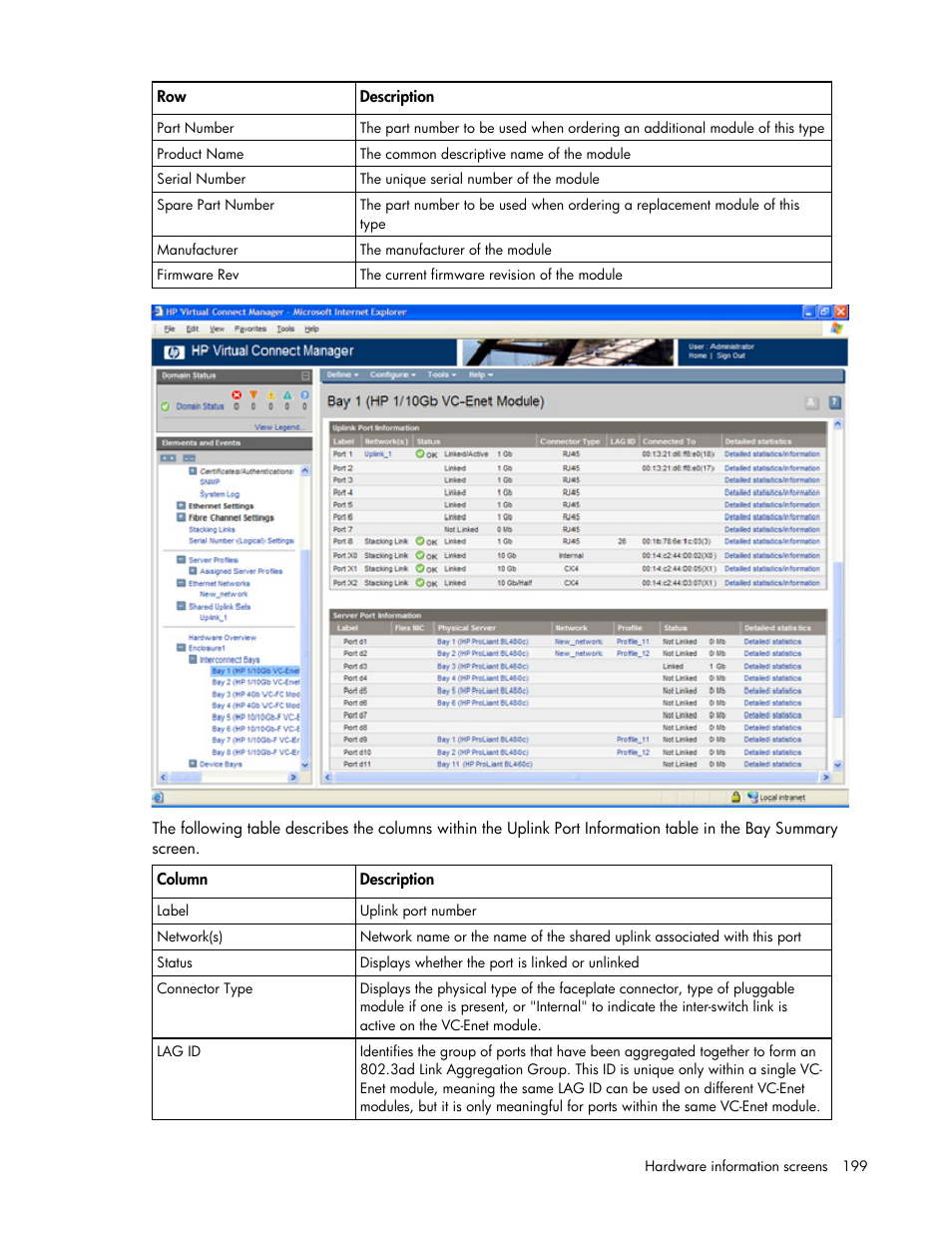 HP Virtual Connect 1.10Gb-F Ethernet Module for c-Class BladeSystem User Manual | Page 199 / 242