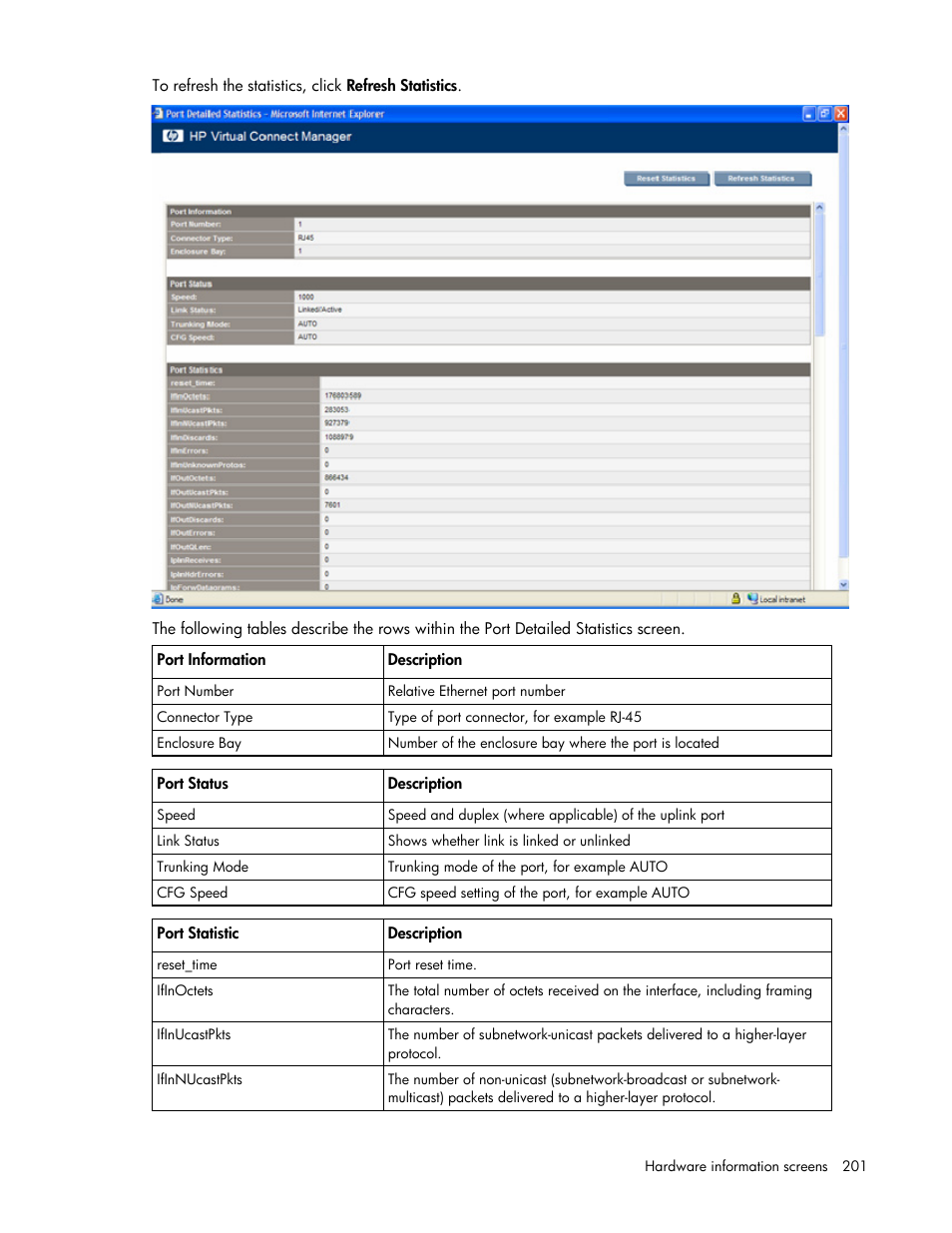 HP Virtual Connect 1.10Gb-F Ethernet Module for c-Class BladeSystem User Manual | Page 201 / 242
