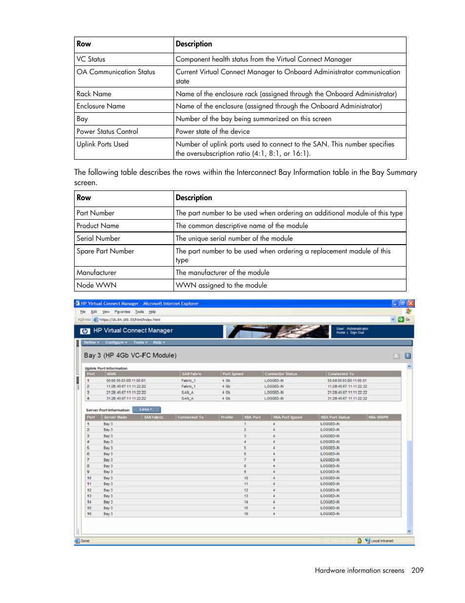 HP Virtual Connect 1.10Gb-F Ethernet Module for c-Class BladeSystem User Manual | Page 209 / 242