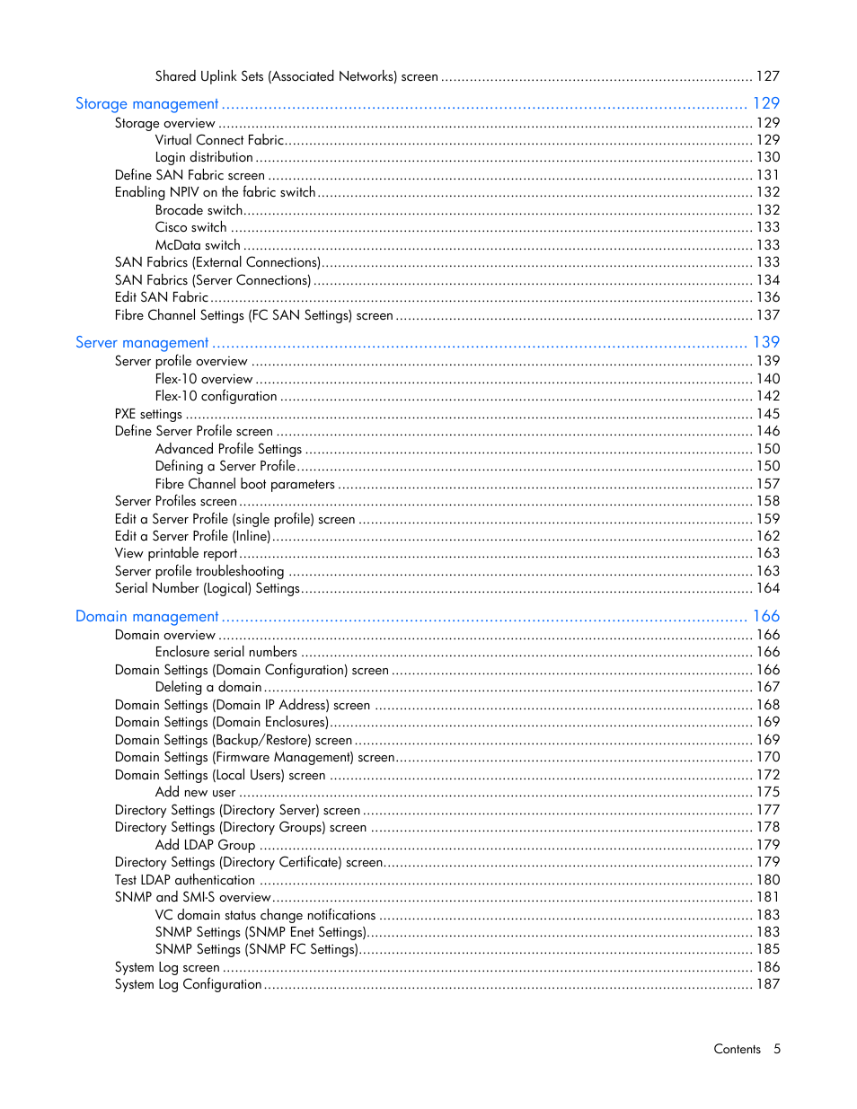 HP Virtual Connect 1.10Gb-F Ethernet Module for c-Class BladeSystem User Manual | Page 5 / 242