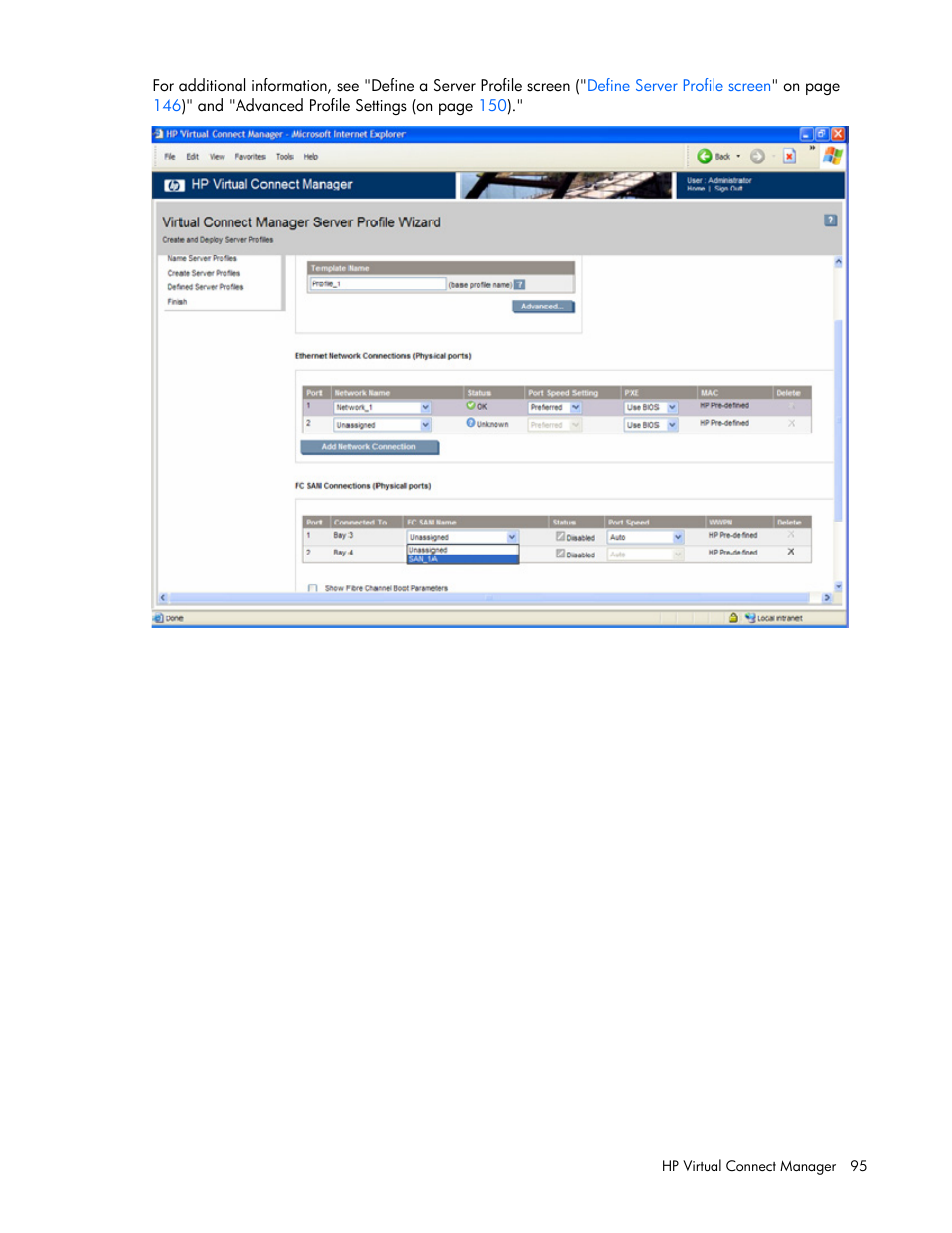 HP Virtual Connect 1.10Gb-F Ethernet Module for c-Class BladeSystem User Manual | Page 95 / 242