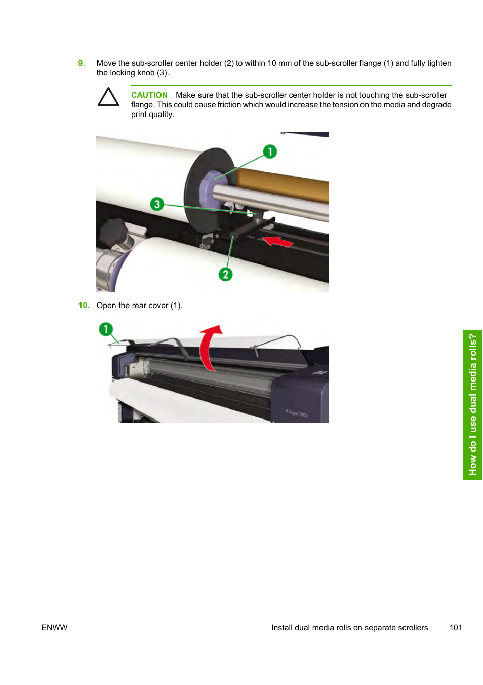 HP Designjet 10000s Printer series User Manual | Page 111 / 330