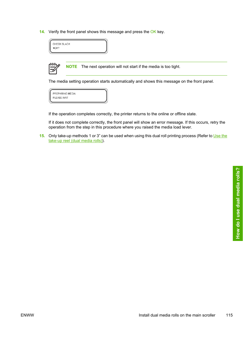 HP Designjet 10000s Printer series User Manual | Page 125 / 330