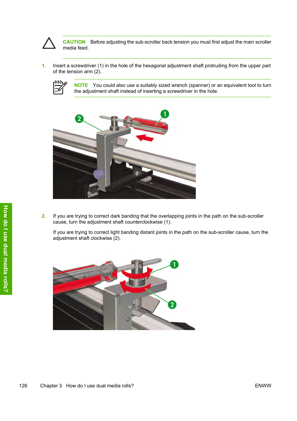 HP Designjet 10000s Printer series User Manual | Page 136 / 330