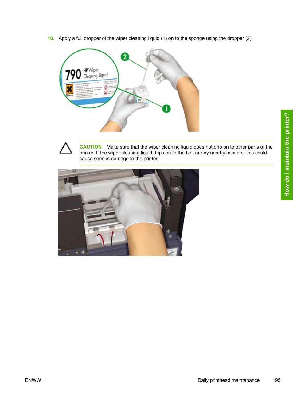 HP Designjet 10000s Printer series User Manual | Page 205 / 330