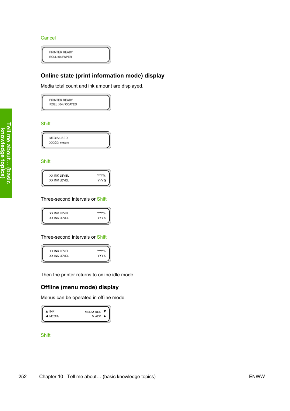 HP Designjet 10000s Printer series User Manual | Page 262 / 330