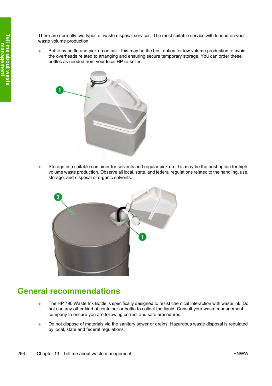 General recommendations | HP Designjet 10000s Printer series User Manual | Page 276 / 330