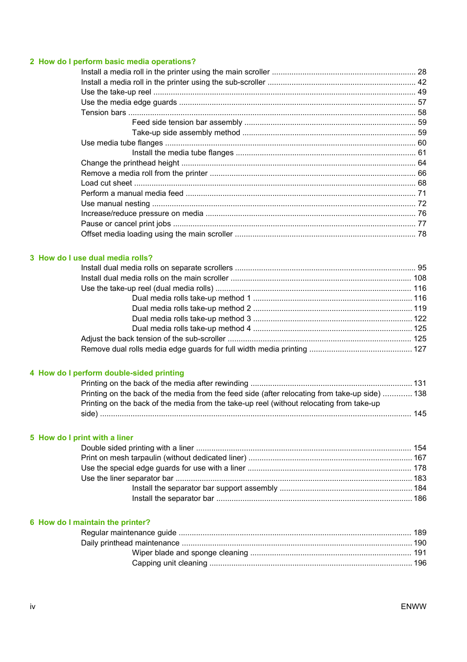 HP Designjet 10000s Printer series User Manual | Page 4 / 330