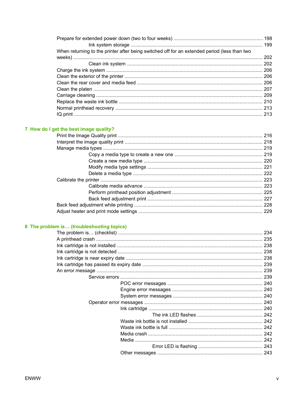 HP Designjet 10000s Printer series User Manual | Page 5 / 330