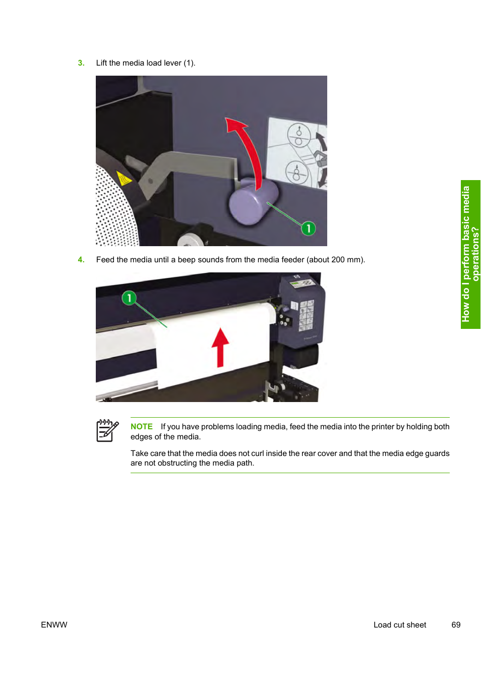 HP Designjet 10000s Printer series User Manual | Page 79 / 330