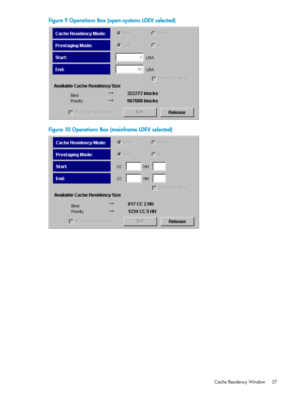 Operations box, Operations box (open-systems ldev, Operations | HP XP Array Manager Software User Manual | Page 27 / 52