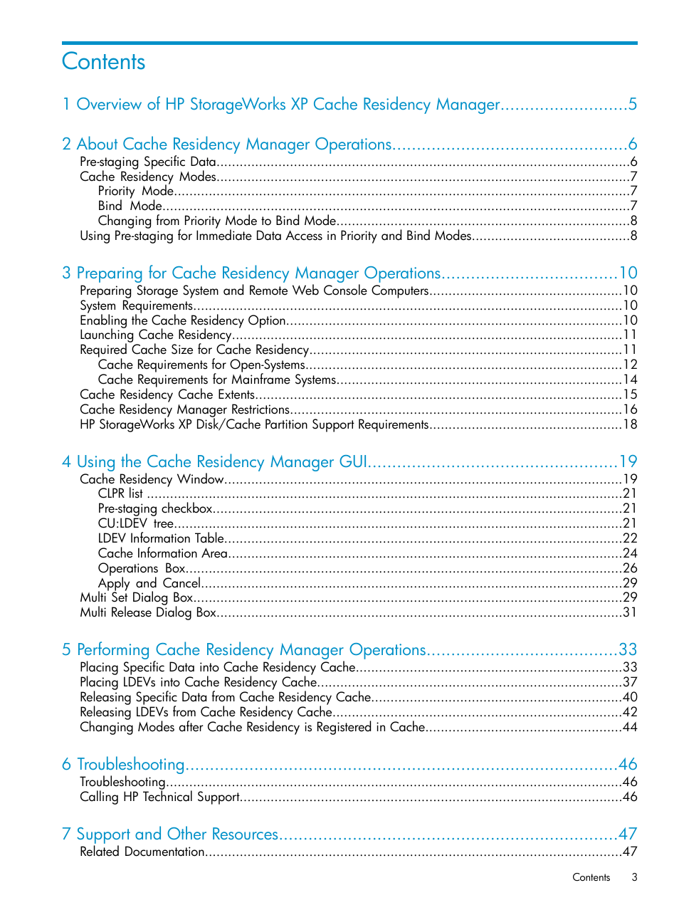 HP XP Array Manager Software User Manual | Page 3 / 52