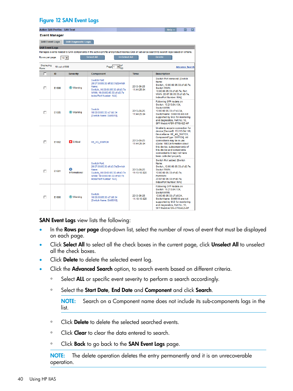 HP Intelligent Infrastructure Analyzer Software User Manual | Page 40 / 62