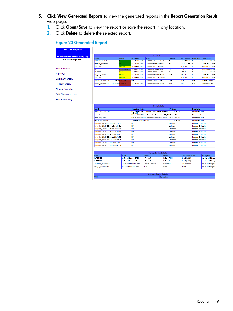 HP Intelligent Infrastructure Analyzer Software User Manual | Page 49 / 62