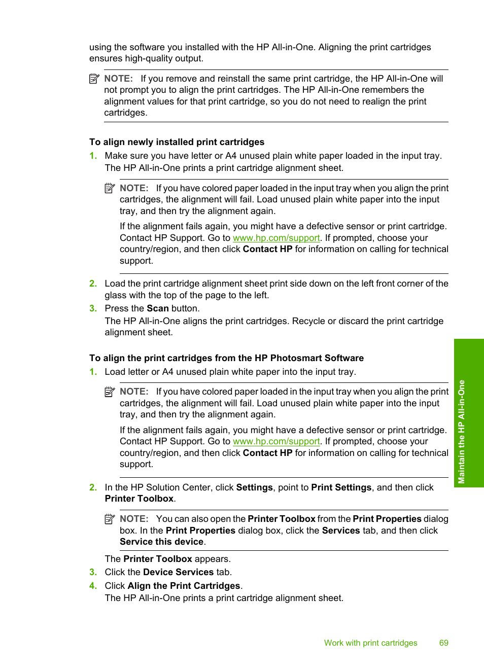 HP Deskjet F2140 All-in-One Printer User Manual | Page 71 / 140