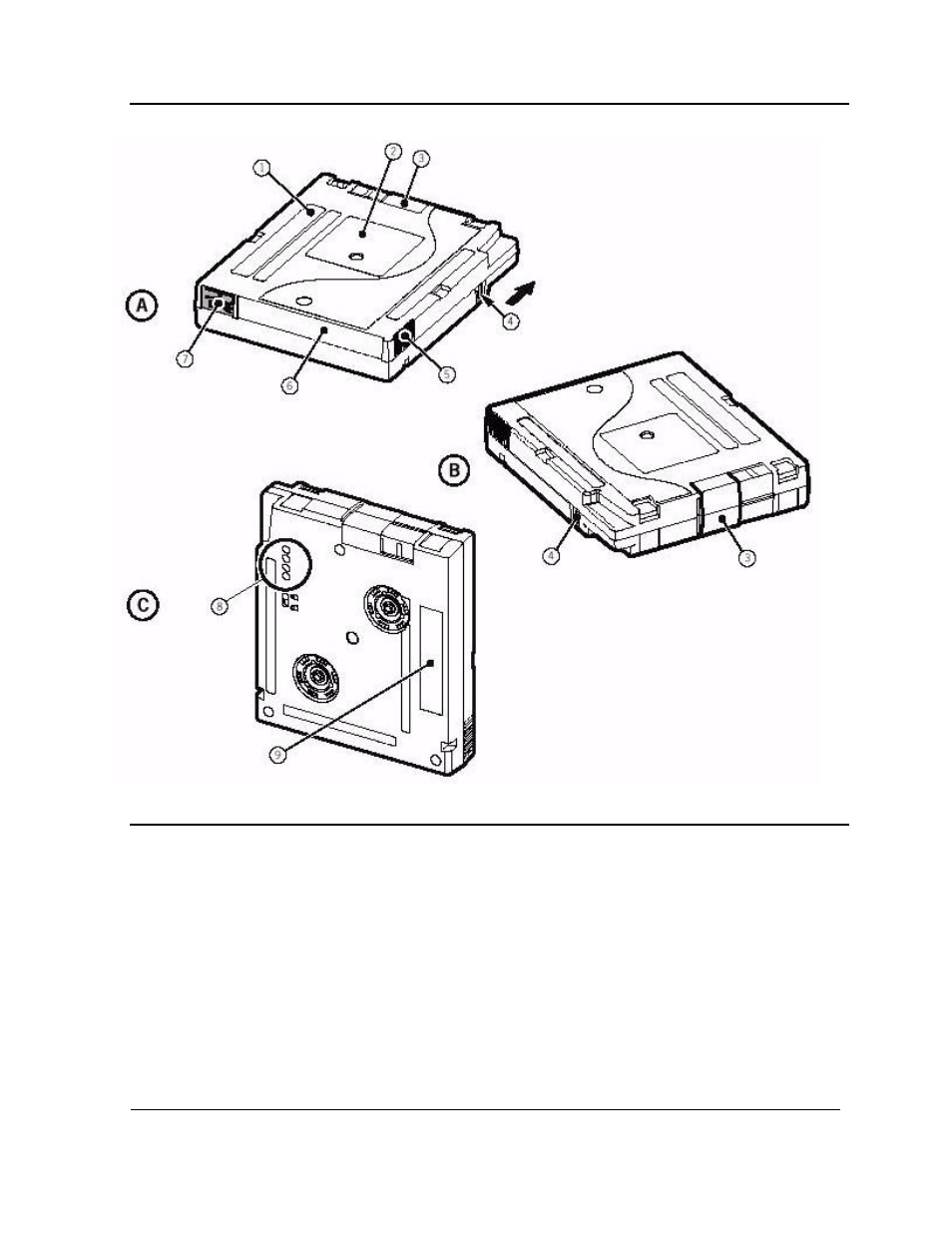 Figure 1-9, 9840 tape cartridge, Table 1-8 | Components of the 9840 tape cartridge | HP Integrity NonStop H-Series User Manual | Page 27 / 86