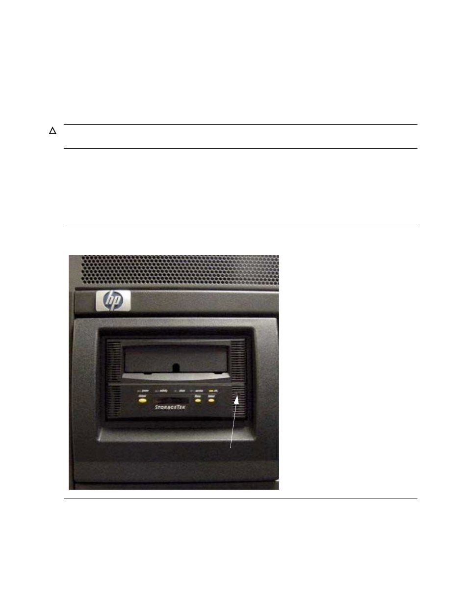 Maintenance procedures, Recovering from a stuck tape cartridge, Figure 5-1 | Recovering from a stuck tape, Cartridge | HP Integrity NonStop H-Series User Manual | Page 49 / 86