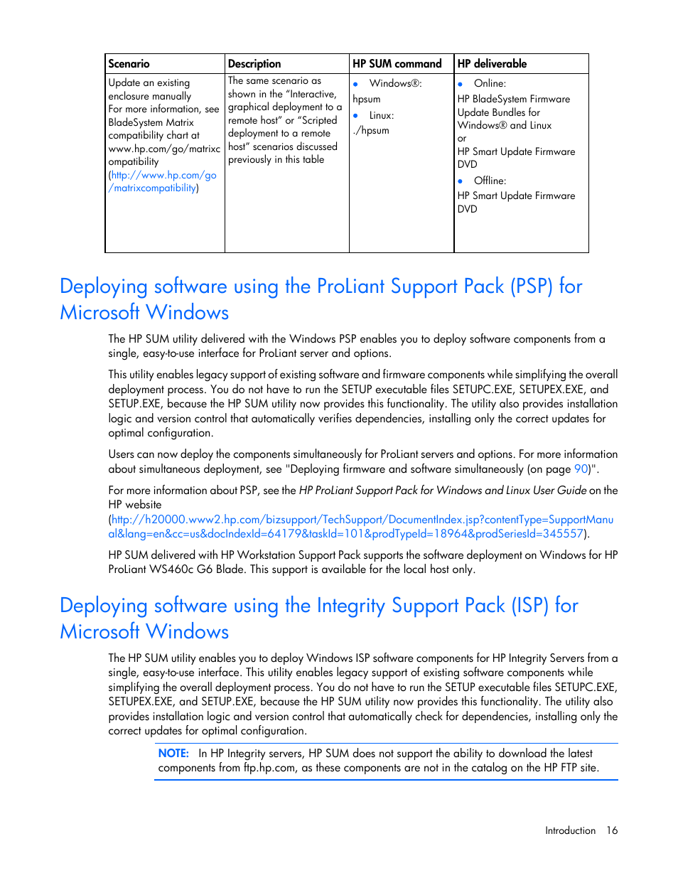 HP Integrity rx2800 i2 Server User Manual | Page 16 / 124