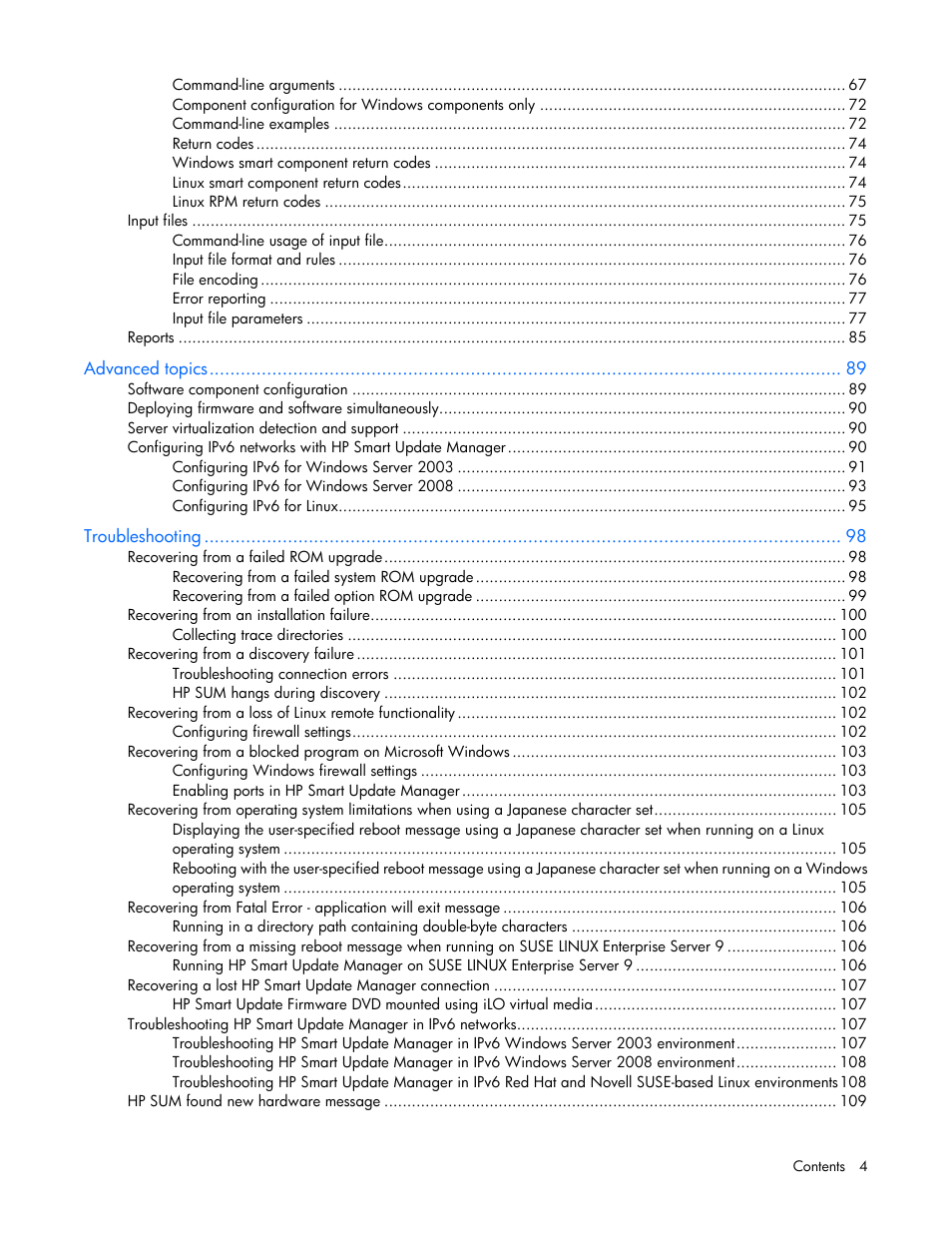 HP Integrity rx2800 i2 Server User Manual | Page 4 / 124