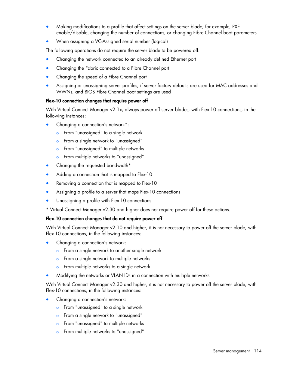 HP Virtual Connect 8Gb 24-port Fibre Channel Module for c-Class BladeSystem User Manual | Page 114 / 162