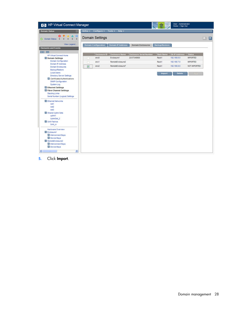 HP Virtual Connect 8Gb 24-port Fibre Channel Module for c-Class BladeSystem User Manual | Page 28 / 162
