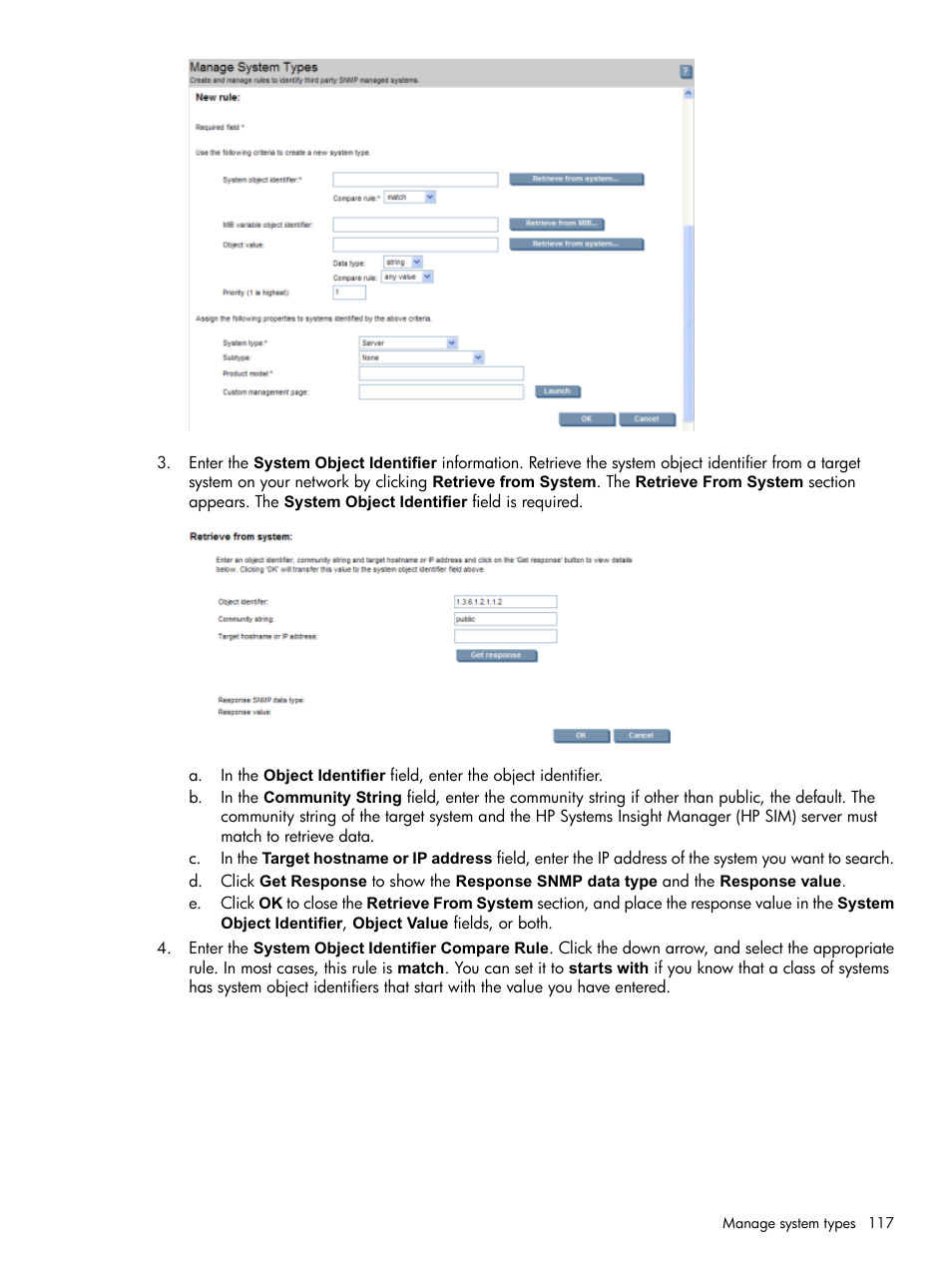 HP Systems Insight Manager User Manual | Page 117 / 679