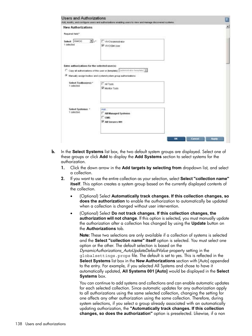 HP Systems Insight Manager User Manual | Page 138 / 679