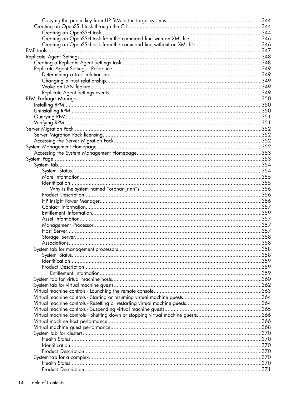 HP Systems Insight Manager User Manual | Page 14 / 679