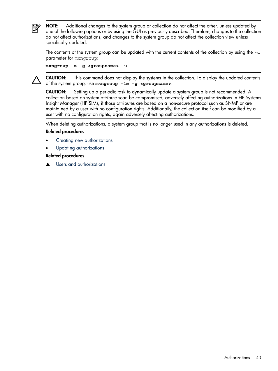 HP Systems Insight Manager User Manual | Page 143 / 679