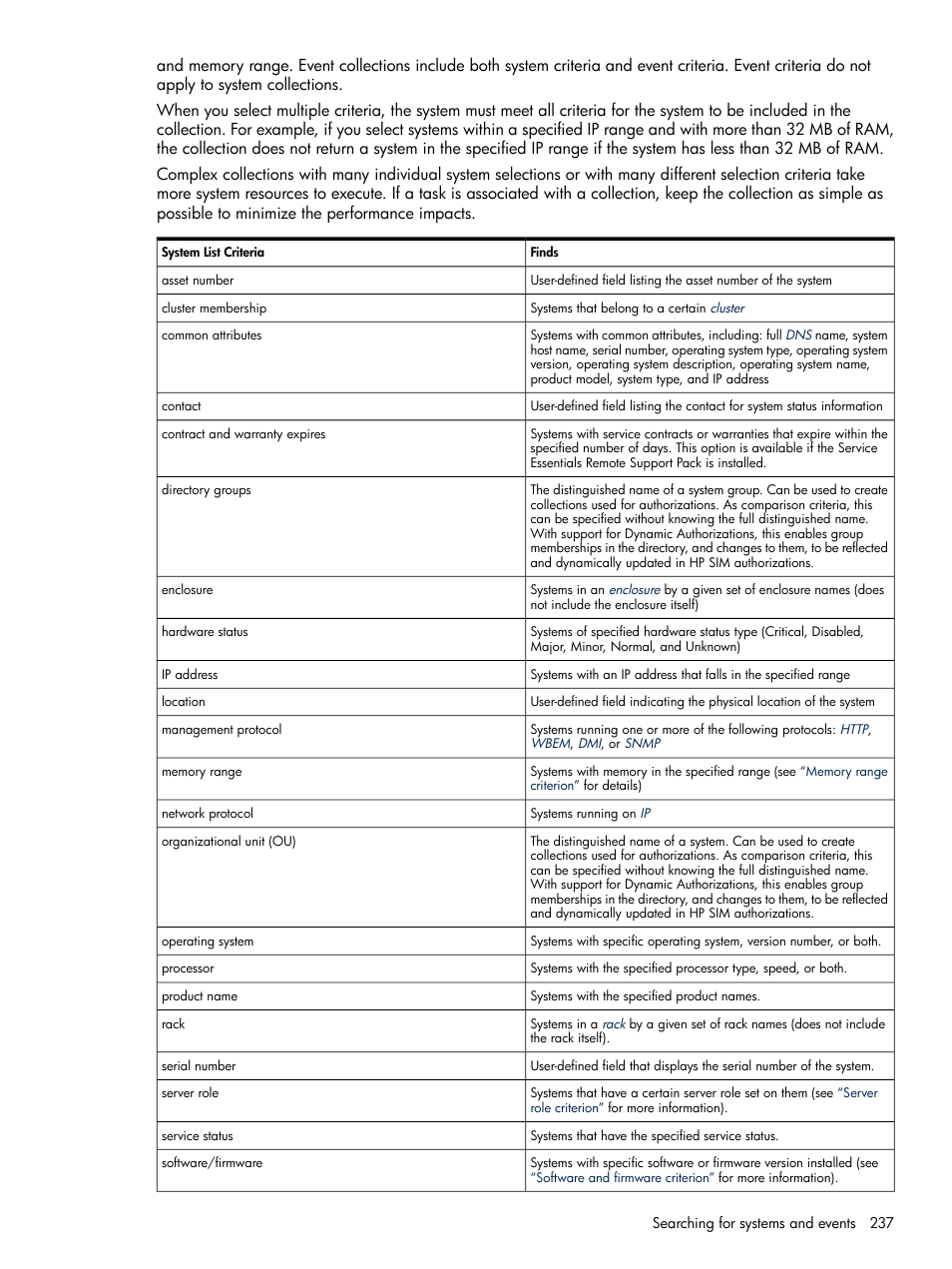 HP Systems Insight Manager User Manual | Page 237 / 679