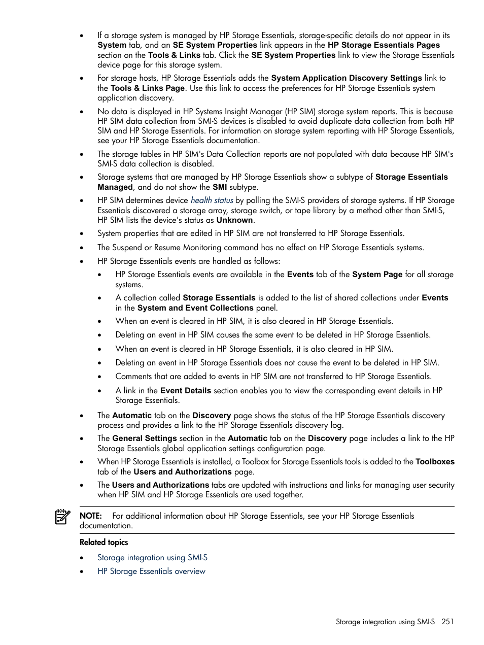 HP Systems Insight Manager User Manual | Page 251 / 679