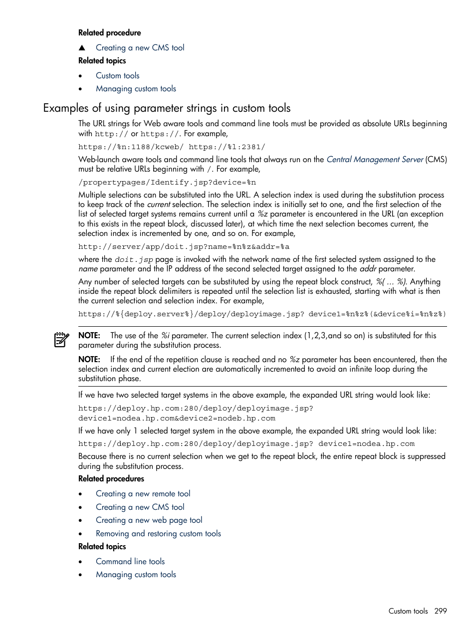 HP Systems Insight Manager User Manual | Page 299 / 679