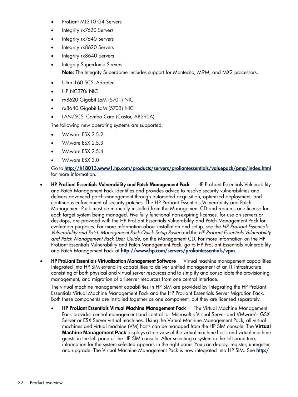 HP Systems Insight Manager User Manual | Page 32 / 679