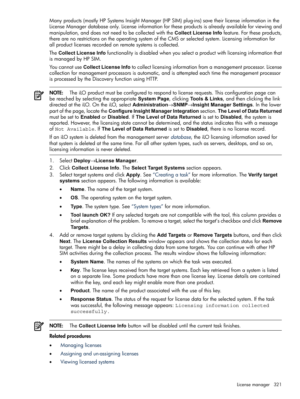 HP Systems Insight Manager User Manual | Page 321 / 679