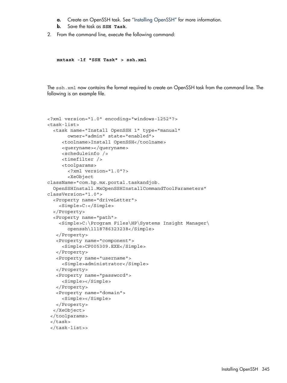 HP Systems Insight Manager User Manual | Page 345 / 679