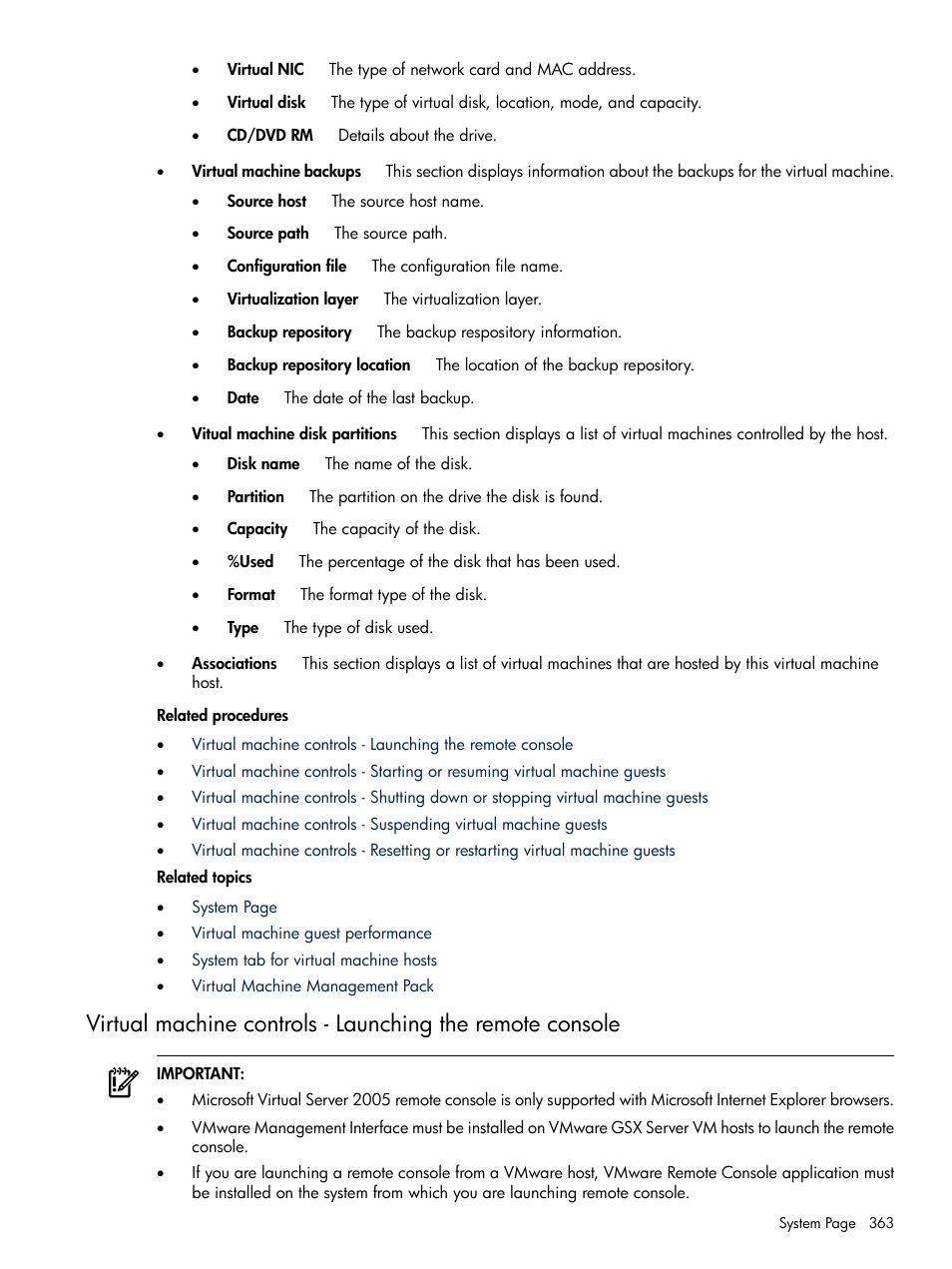 HP Systems Insight Manager User Manual | Page 363 / 679